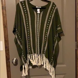 Poncho Style Shirt